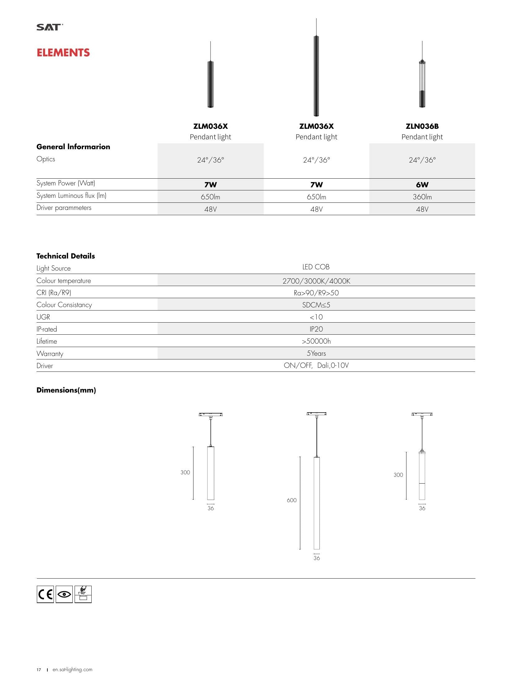 Elements Pendant Light Short - SAT Lighting