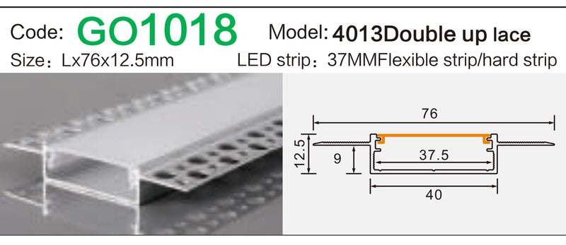 Alluminu 4013 Double up lace 76x12.5mm