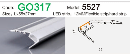 Alluminu 5527 LED Aluminum Profile 55x27mm