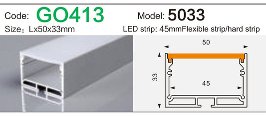 Alluminu 5033 LED Aluminum Profile 50x33mm