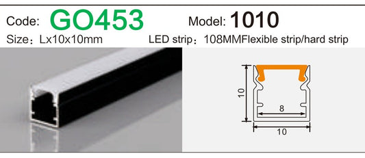 Alluminu 1010 LED Aluminum Profile 10x10mm