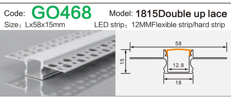 Alluminu 1815 Double up lace 58x15mm