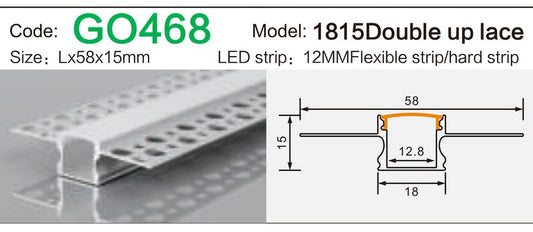 Alluminu 1815 Double up lace 58x15mm