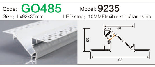 Alluminu 9235 LED Aluminum Profile 92x35mm