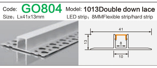 Alluminu 1013 Double down lace 41x13mm