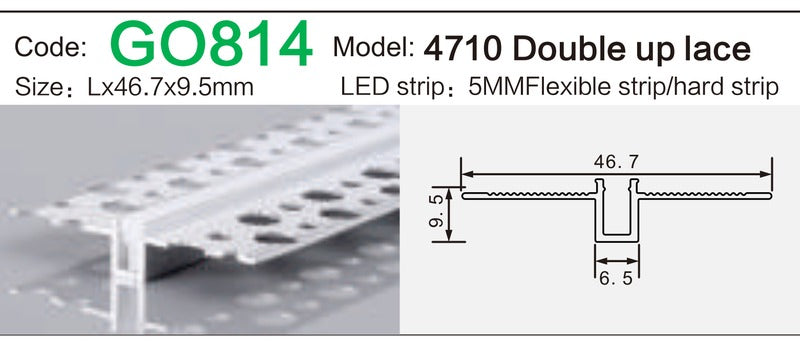 Alluminu 4710 Double up lace 46.7x9.5mm