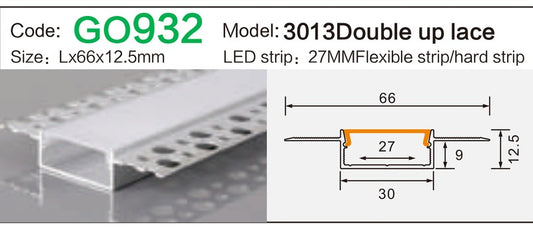 Alluminu 3013 Double up lace 66x12.5mm