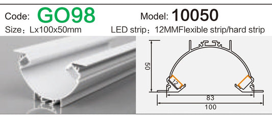 Alluminu 10050 LED Aluminum Profile 100x50mm