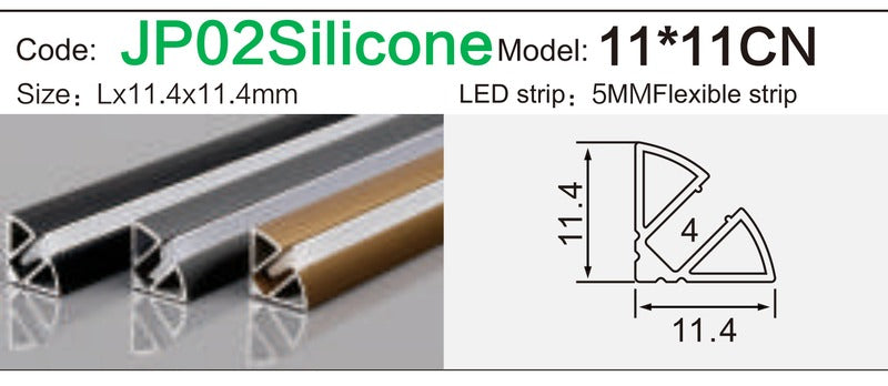Alluminu 11*11CN LED Aluminum Profile 11.4x11.4mm
