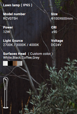 ViO Hulu RCV075H Lawn Lamp IP65