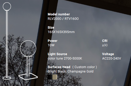 ViO Oriens RTV160O Table Lamp