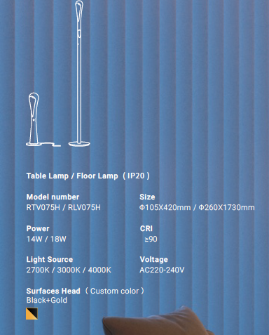 ViO Hulu RLV075H Floor Lamp IP20