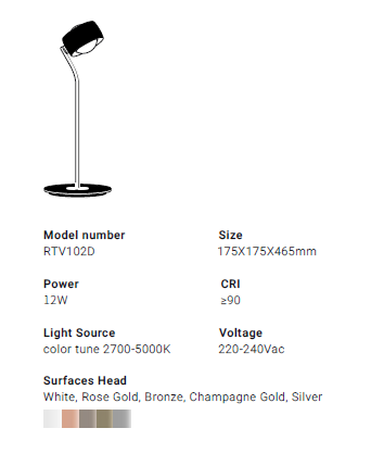 ViO Amora RTV102D Table Lamp