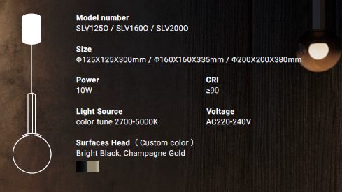ViO Oriens SLV200O Pendant Light