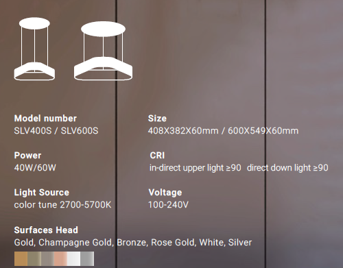 ViO Sta SLV600S Suspended Ceiling Light