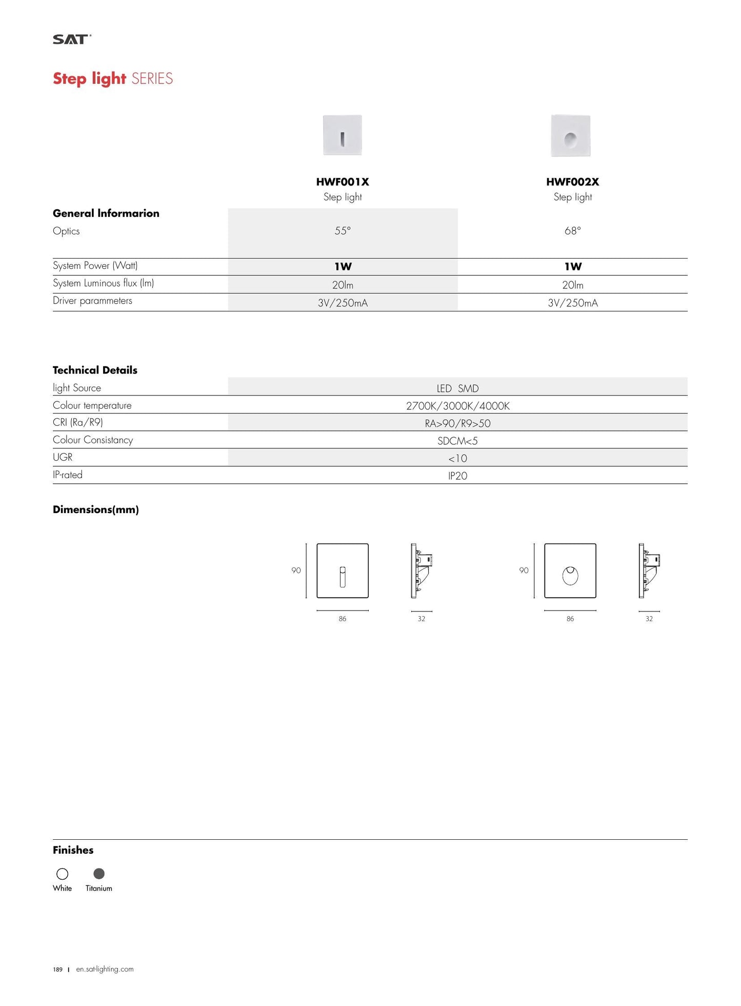 Step Light Step Light Round Recessed 1W - SAT Lighting